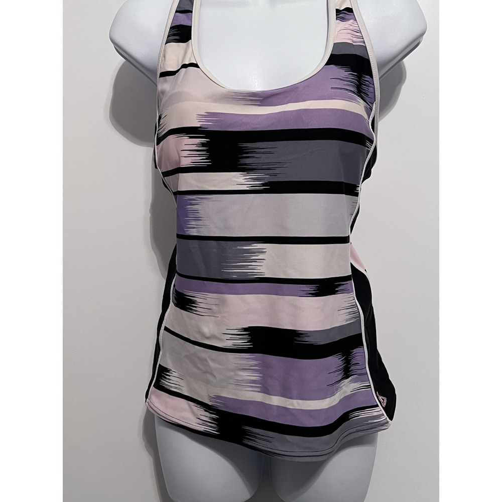 Y2K Retro Athleisure Sporty-chic Beachy Women's ZeroXposur ZX Swim Line Top (SM)